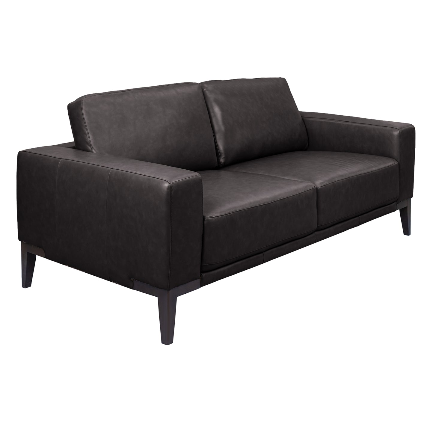 Lorenzo 3 Seater Sofa Leather Upholstered Lounge - Chocolate - Cosy Abode