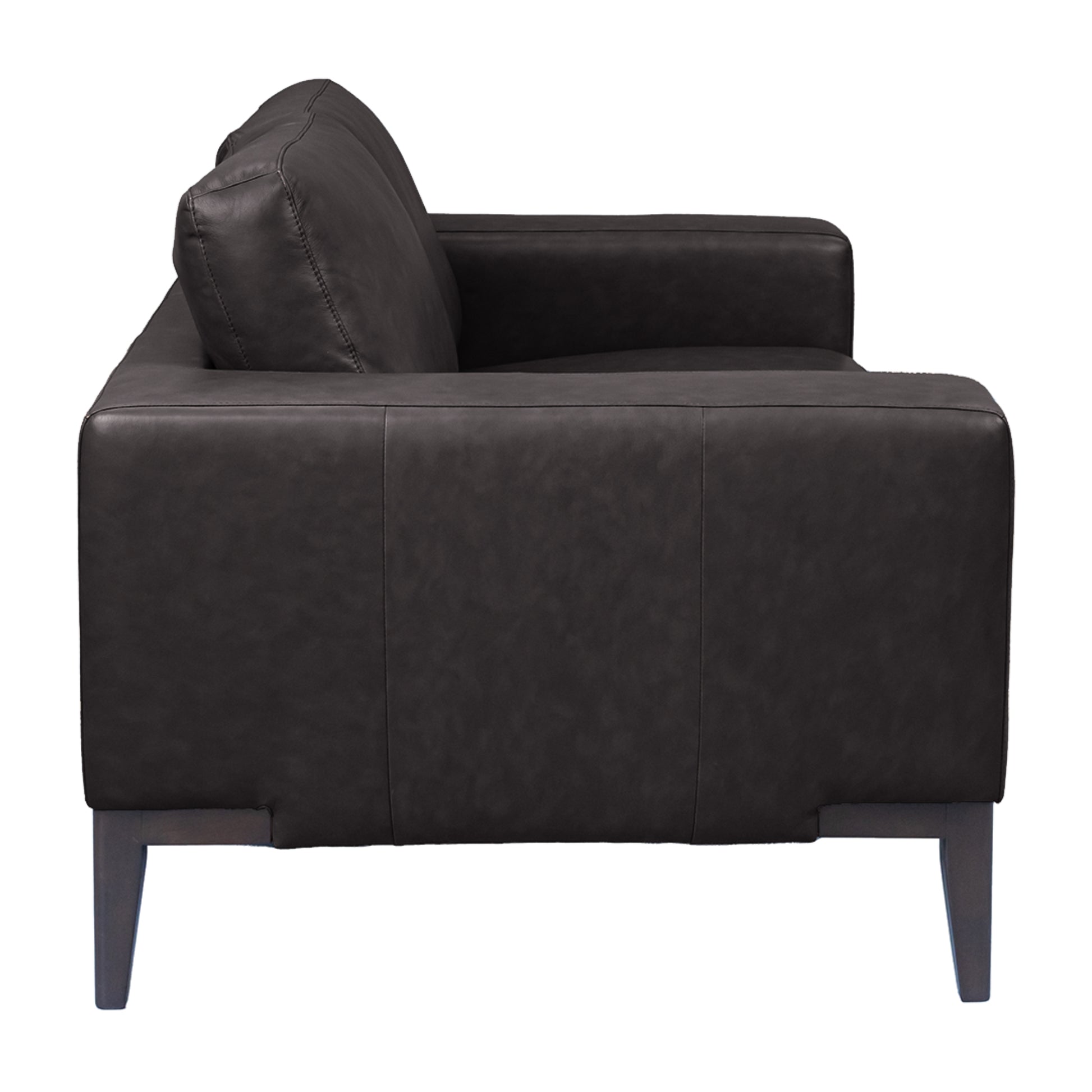 Lorenzo 3 Seater Sofa Leather Upholstered Lounge - Chocolate - Cosy Abode