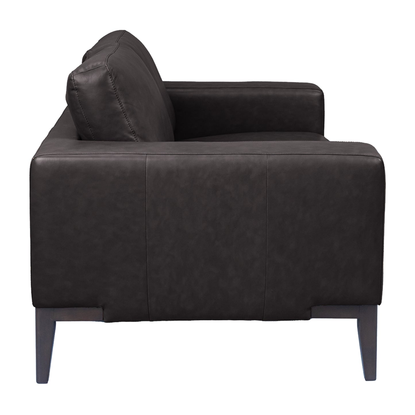Lorenzo 2 Seater Sofa Leather Upholstered Lounge - Chocolate - Cosy Abode