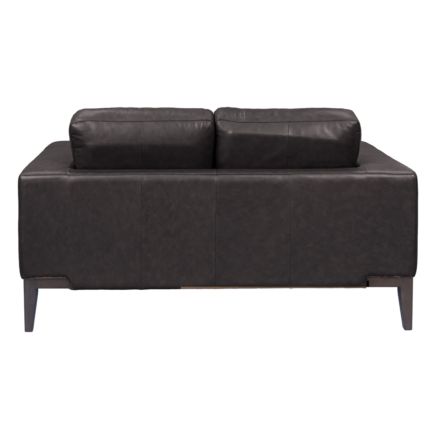 Lorenzo 2 Seater Sofa Leather Upholstered Lounge - Chocolate - Cosy Abode
