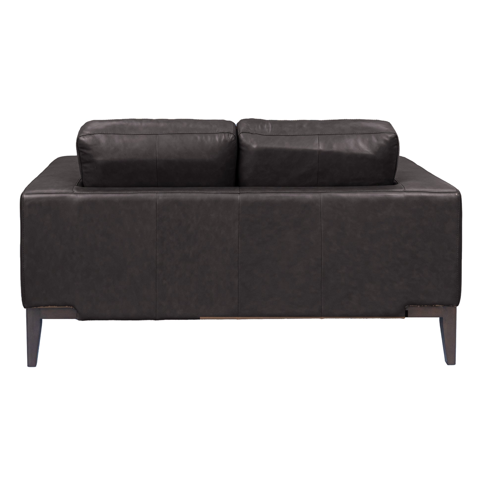 Lorenzo 2 Seater Sofa Leather Upholstered Lounge - Chocolate - Cosy Abode