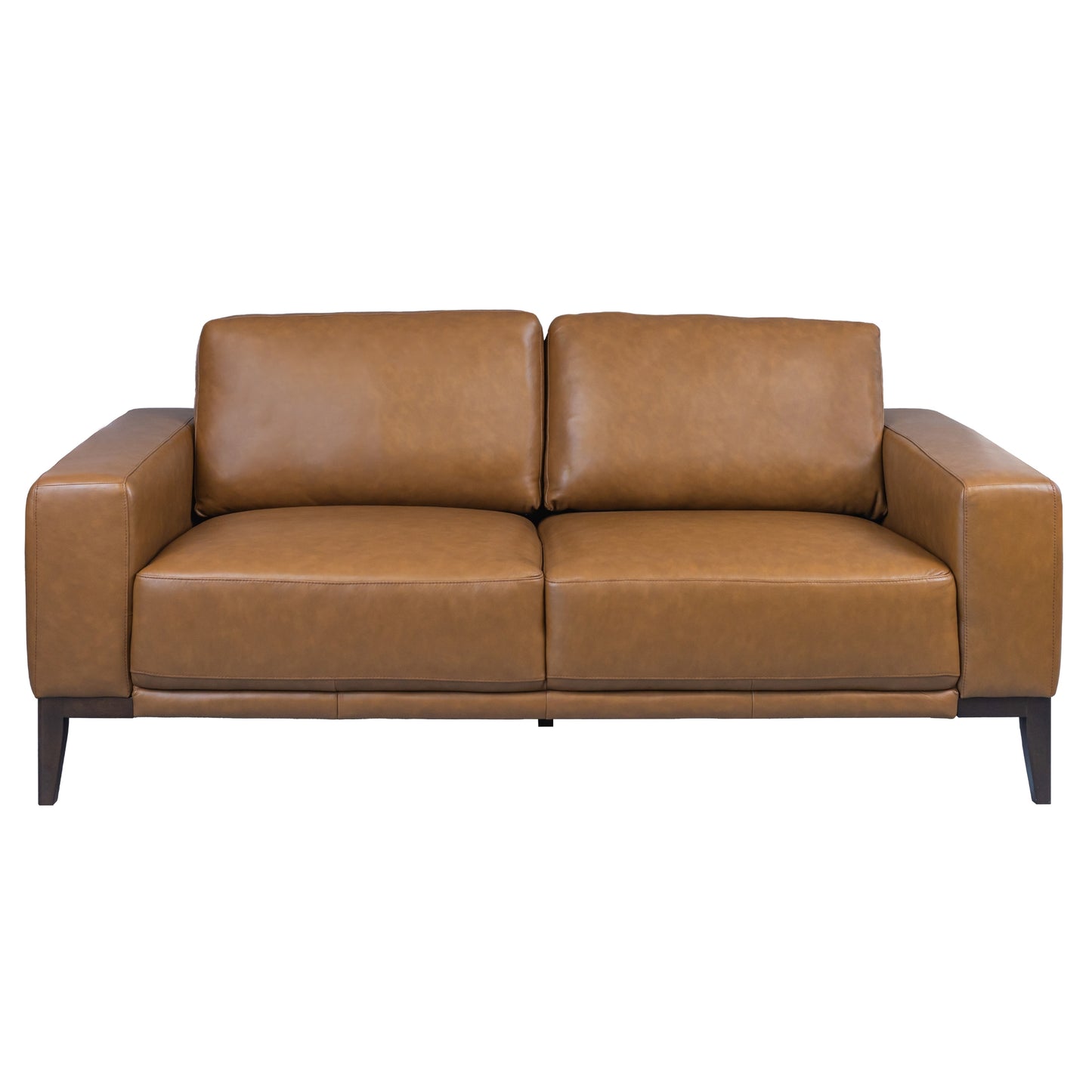 Lorenzo 2 + 3 Seater Sofa Leather Upholstered Lounge Set - Tan - Cosy Abode