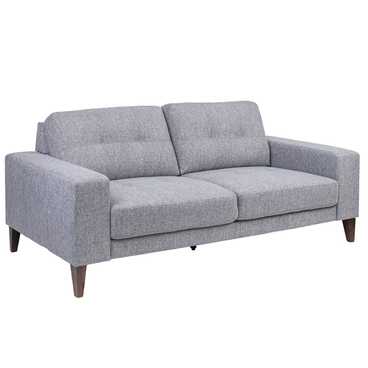 Juliet 2 + 3 Seater Sofa Set Soft Fabric Uplholstered Lounge Couch Grey - Cosy Abode