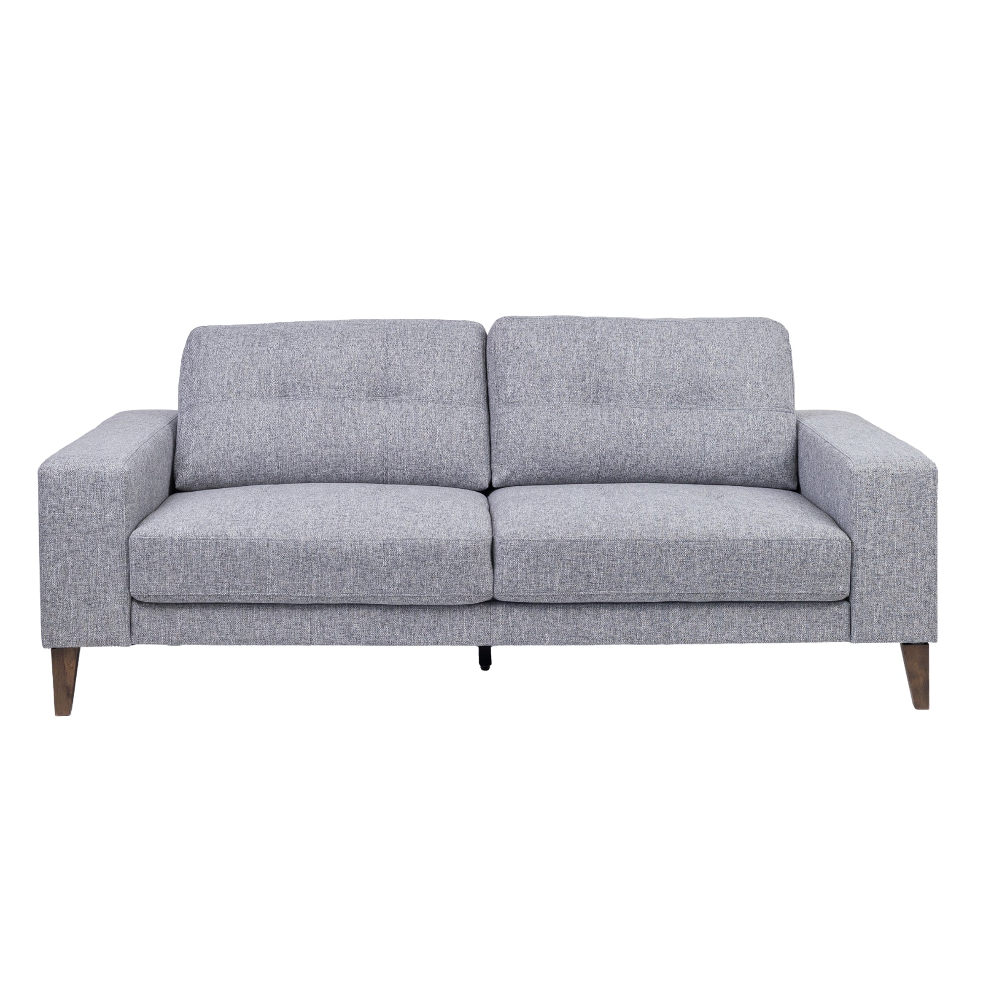 Juliet 2 + 3 Seater Sofa Set Soft Fabric Uplholstered Lounge Couch Grey - Cosy Abode