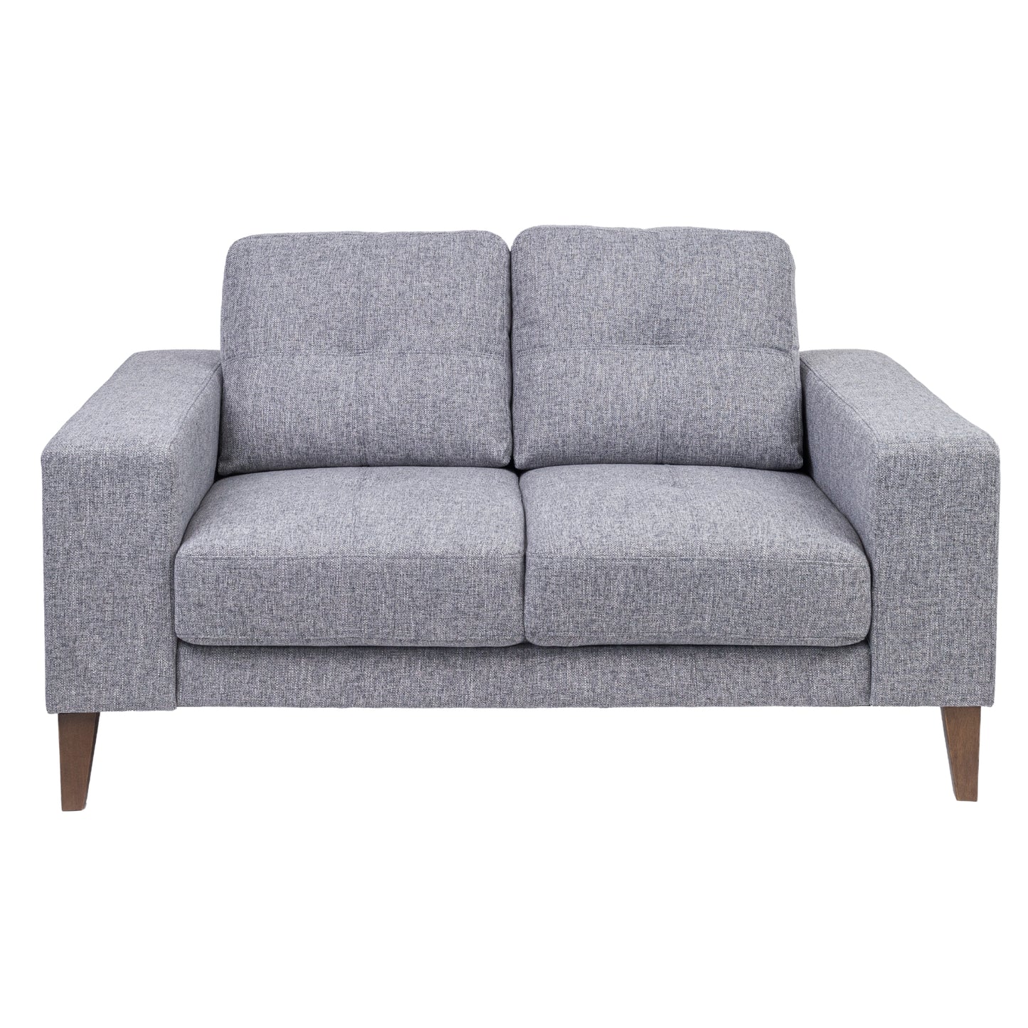 Juliet 2 + 3 Seater Sofa Set Soft Fabric Uplholstered Lounge Couch Grey - Cosy Abode