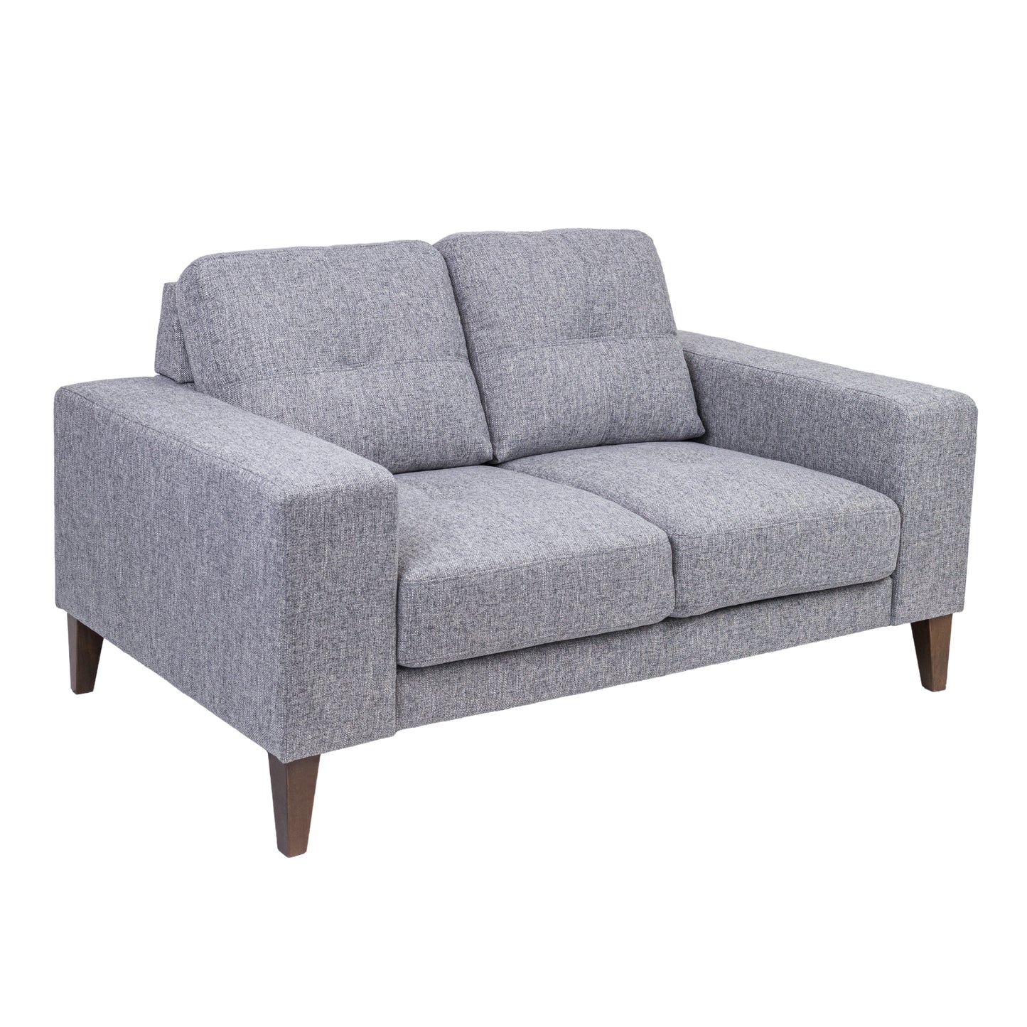 Juliet 2 + 3 Seater Sofa Set Soft Fabric Uplholstered Lounge Couch Grey - Cosy Abode