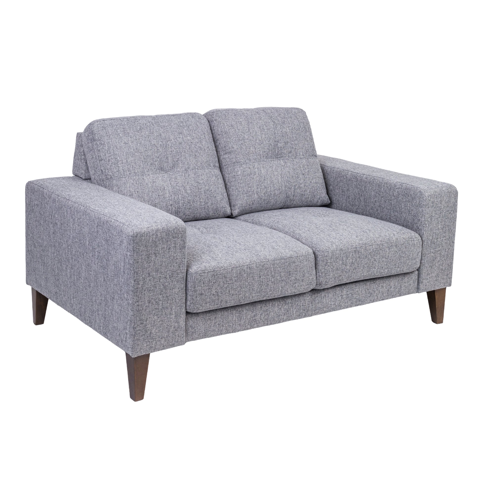 Juliet 2 + 3 Seater Sofa Set Soft Fabric Uplholstered Lounge Couch Grey - Cosy Abode