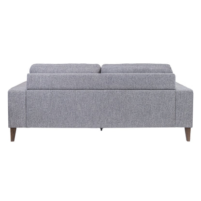 Juliet 2 + 3 Seater Sofa Set Soft Fabric Uplholstered Lounge Couch Grey - Cosy Abode