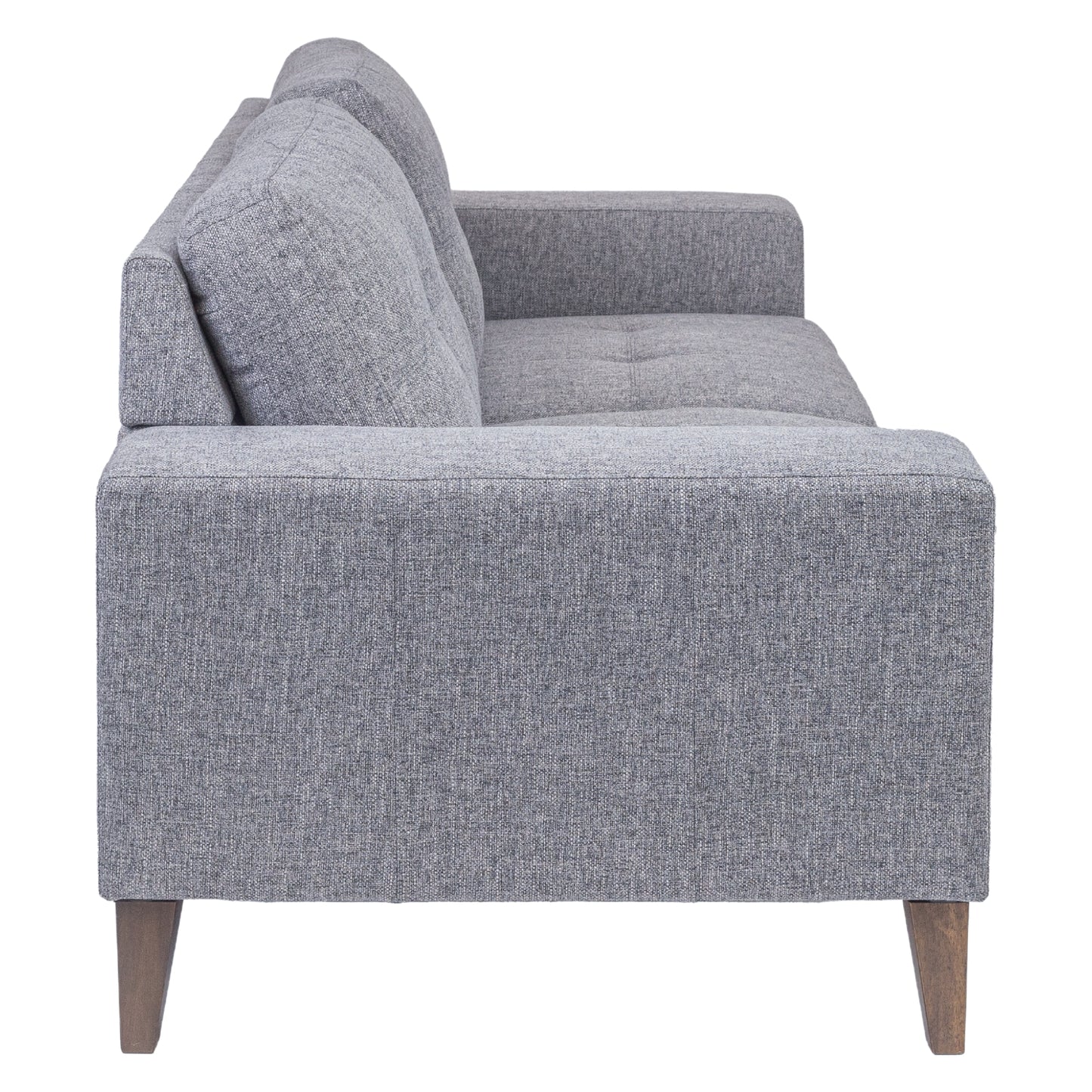Juliet 2 + 3 Seater Sofa Set Soft Fabric Uplholstered Lounge Couch Grey - Cosy Abode