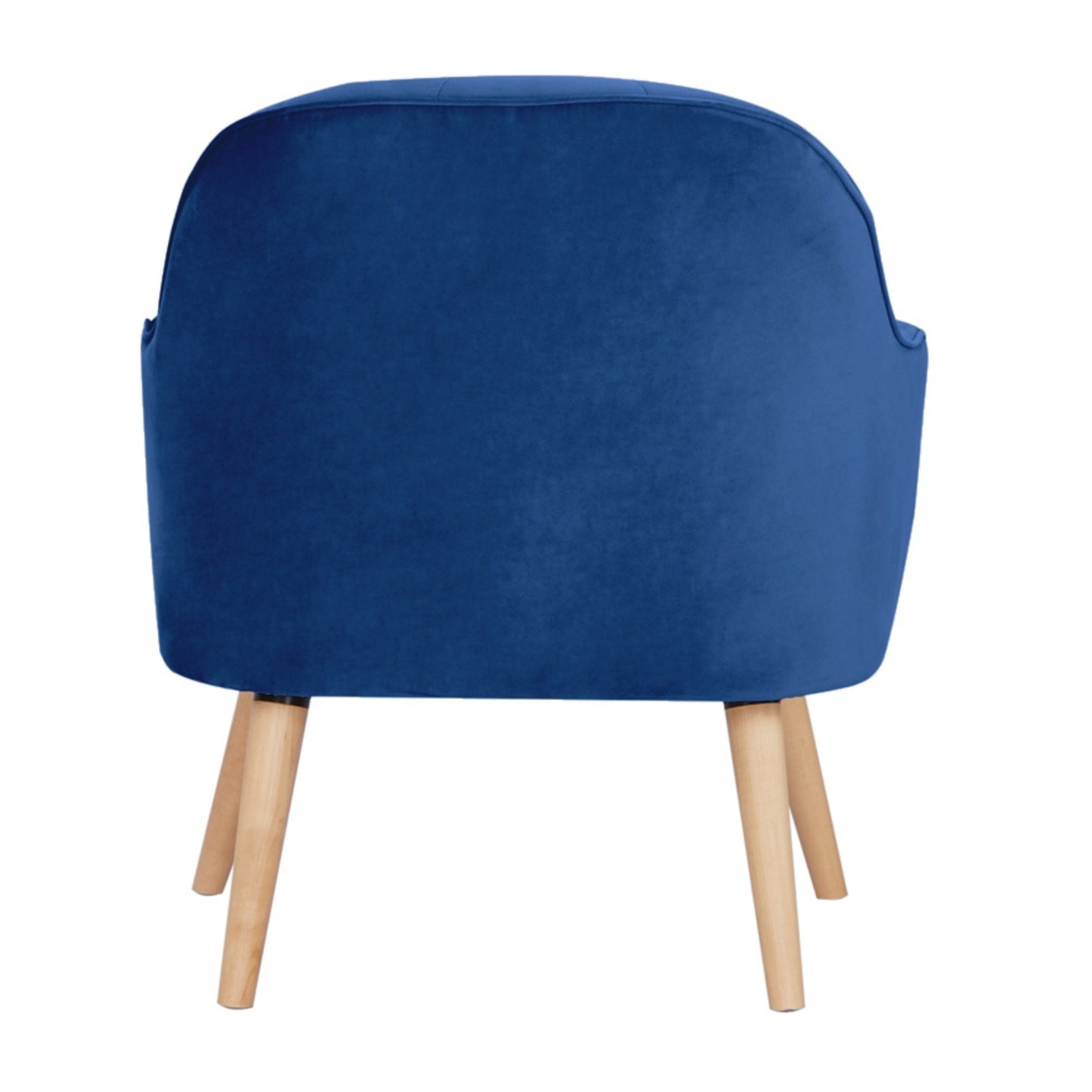 Keira Accent Sofa Arm Chair Fabric Uplholstered Lounge Couch - Dark Blue - Cosy Abode