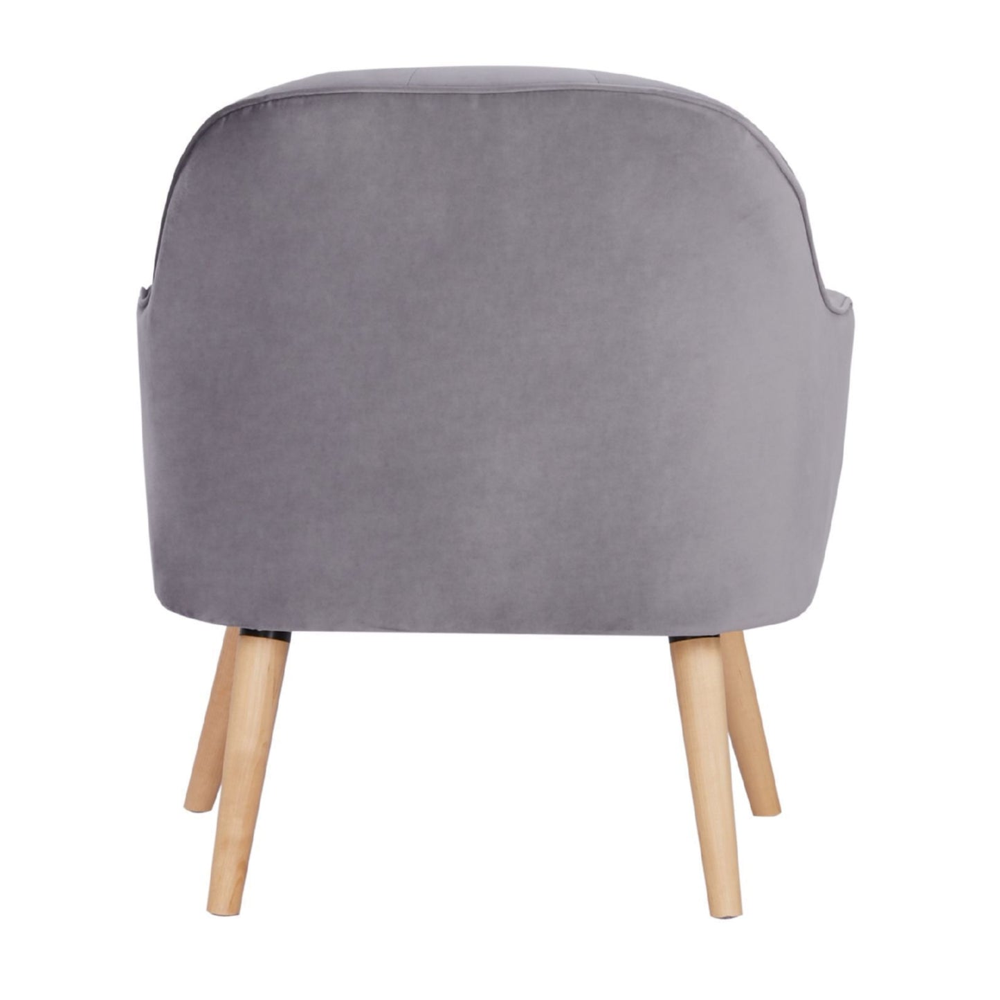 Keira Set of 2 Accent Sofa Arm Chair Fabric Uplholstered Lounge - Mid Grey - Cosy Abode