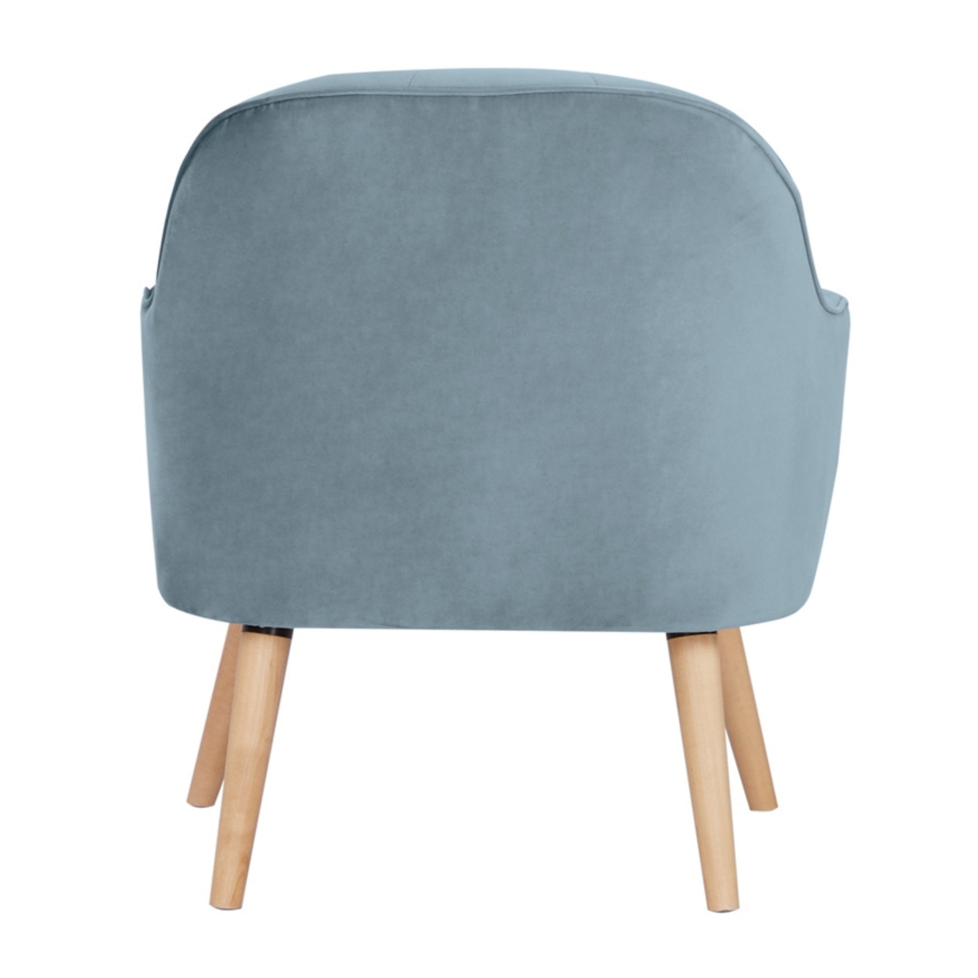 Keira Set of 2 Accent Sofa Arm Chair Fabric Uplholstered Lounge - Light Blue - Cosy Abode