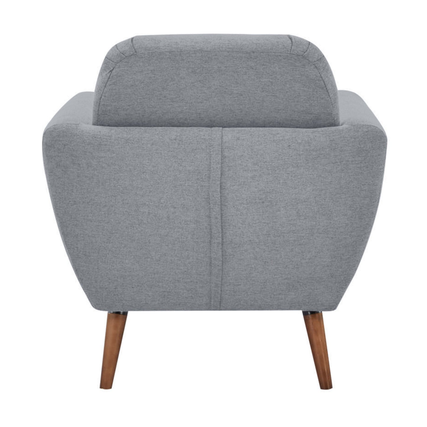 Lilliana Set of 2 Sofa Arm Chair Fabric Uplholstered Lounge Couch - Light Grey - Cosy Abode