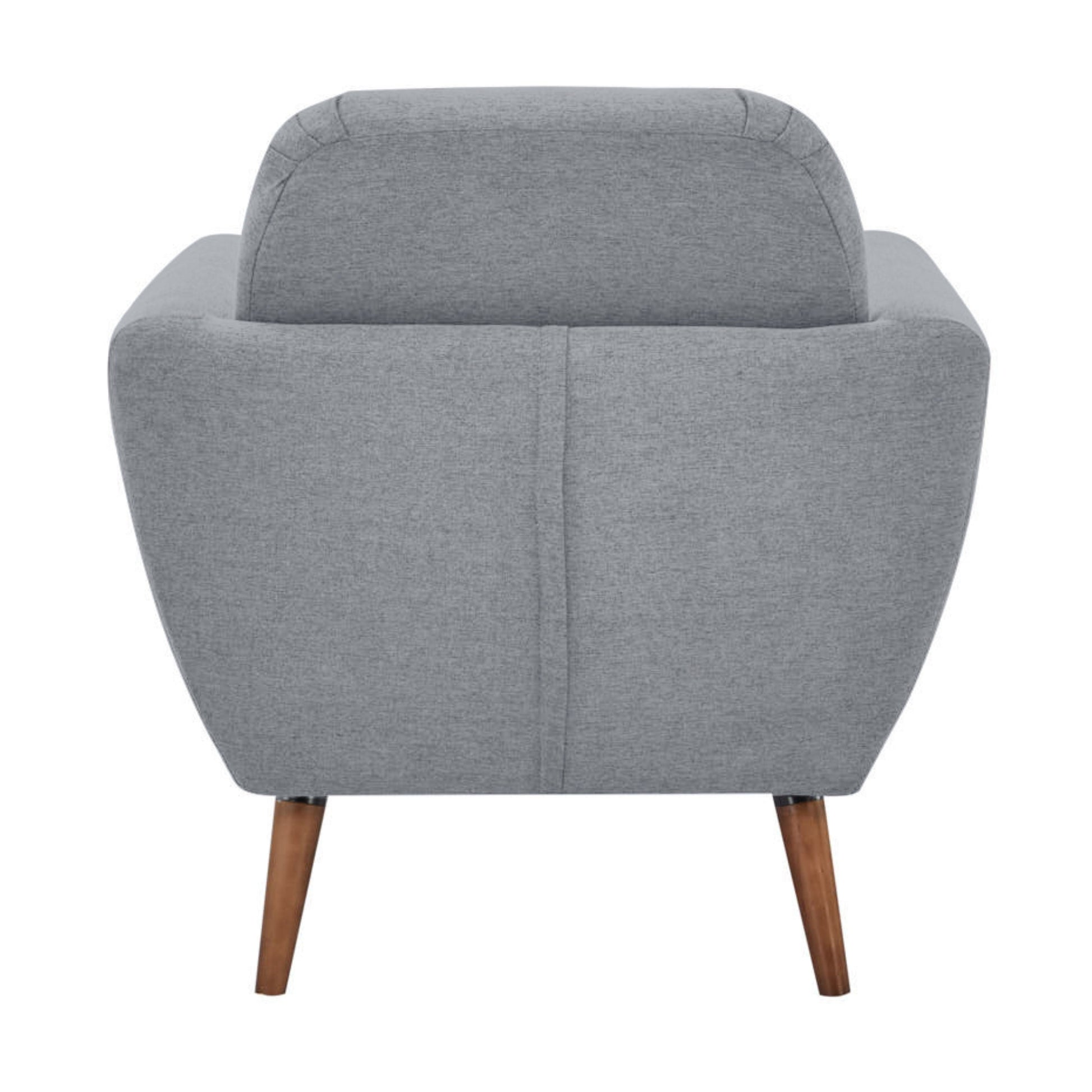 Lilliana Set of 2 Sofa Arm Chair Fabric Uplholstered Lounge Couch - Light Grey - Cosy Abode