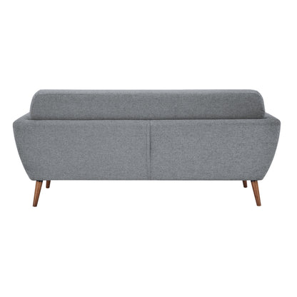 Lilliana 3 Seater Sofa Fabric Uplholstered Lounge Couch - Light Grey - Cosy Abode