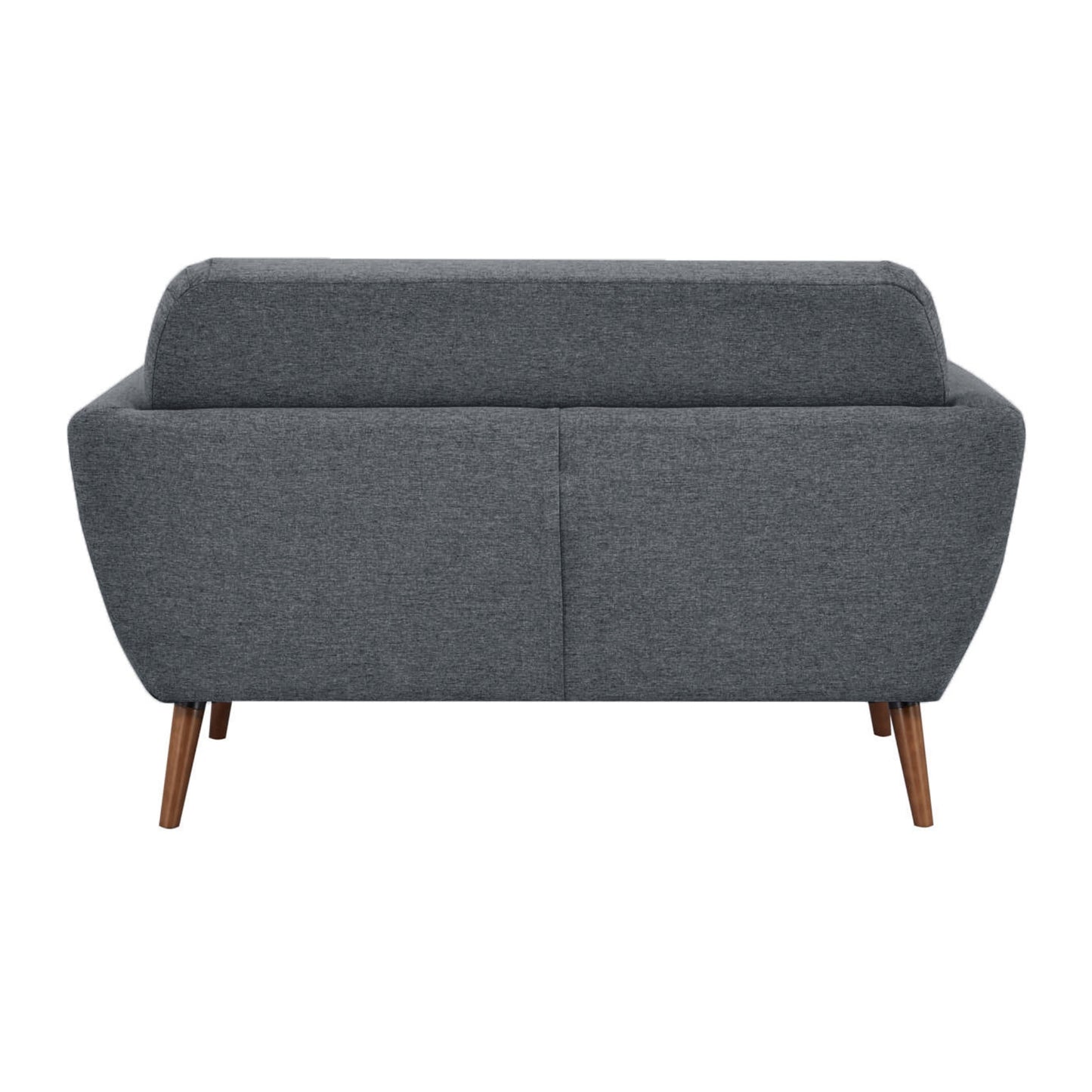 Lilliana 2 Seater Sofa Fabric Uplholstered Lounge Couch - Dark Grey - Cosy Abode