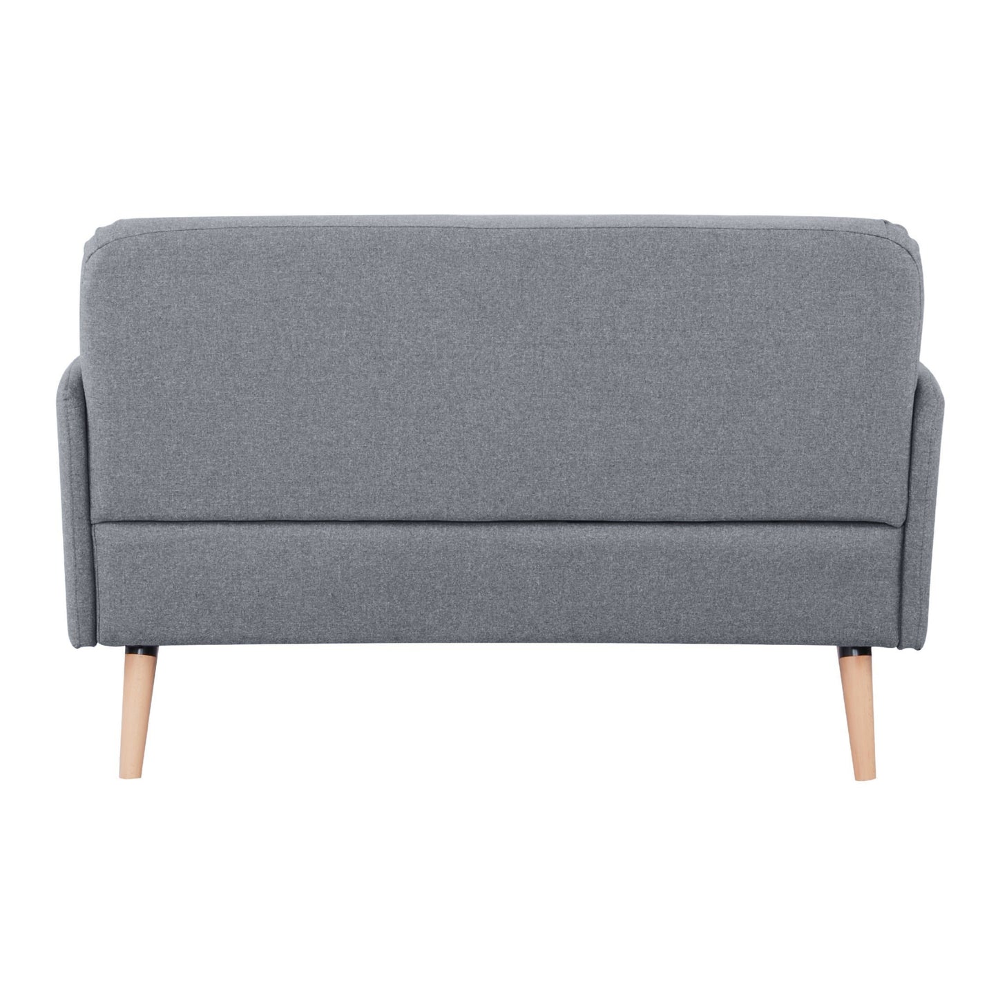 Brianna 2 Seater Sofa Fabric Uplholstered Lounge Couch - Light Grey - Cosy Abode
