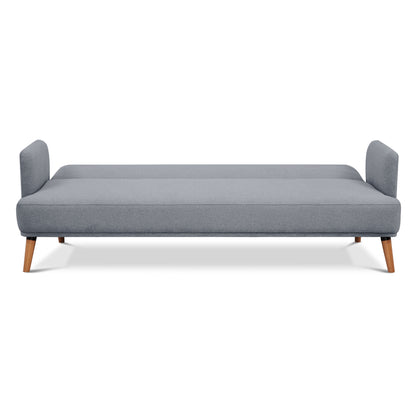 Brianna 3 + 1 Seater Sofa Fabric Uplholstered Lounge Couch - Light Grey - Cosy Abode
