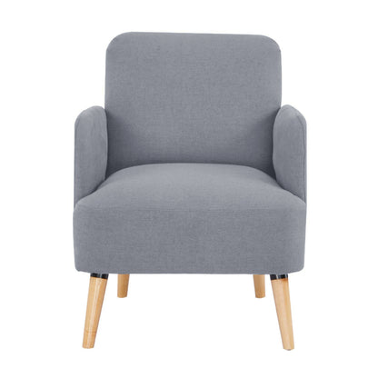 Brianna 3 + 1 Seater Sofa Fabric Uplholstered Lounge Couch - Light Grey - Cosy Abode