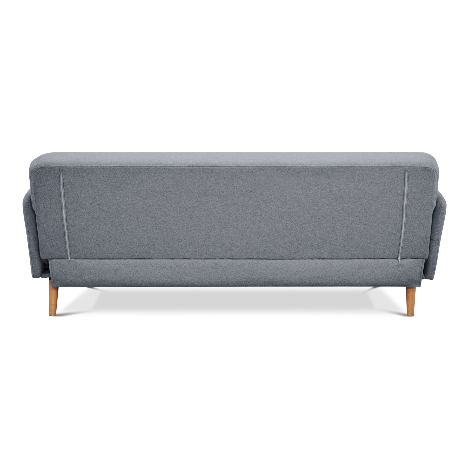 Brianna 3 Seater Sofa Bed Fabric Uplholstered Lounge Couch - Light Grey - Cosy Abode