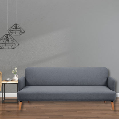 Brianna 3 + 1 Seater Sofa Fabric Uplholstered Lounge Couch - Dark Grey - Cosy Abode