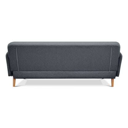 Brianna 3 + 2 + 1 Seater Sofa Fabric Uplholstered Lounge Couch - Dark Grey - Cosy Abode