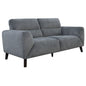 Monarch 2 Seater Sofa Fabric Uplholstered Lounge Couch - Charcoal - Cosy Abode