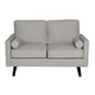 Lexi 2 Seater Sofa Fabric Uplholstered Lounge Couch - Light Grey - Cosy Abode