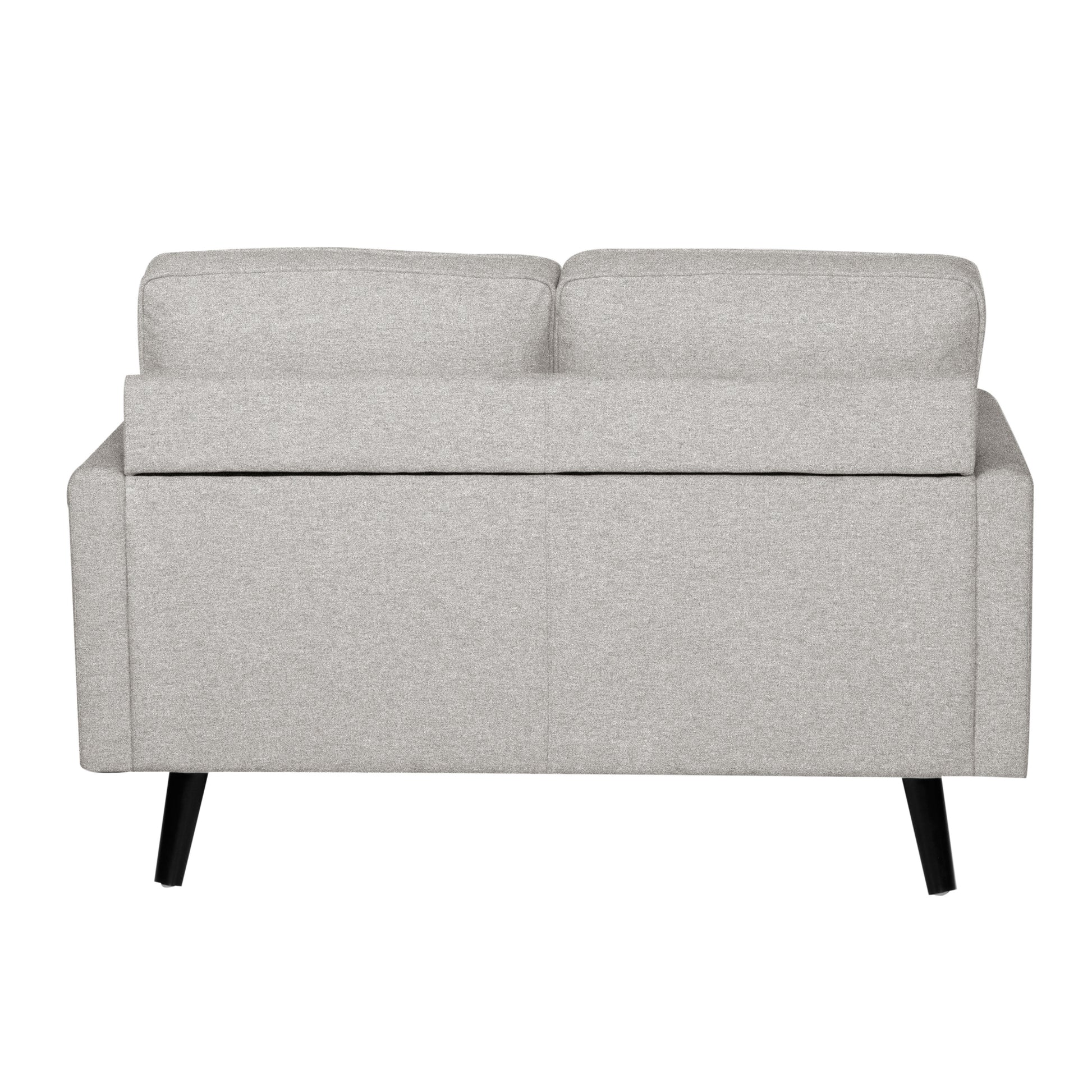 Lexi 2 Seater Sofa Fabric Uplholstered Lounge Couch - Light Grey - Cosy Abode