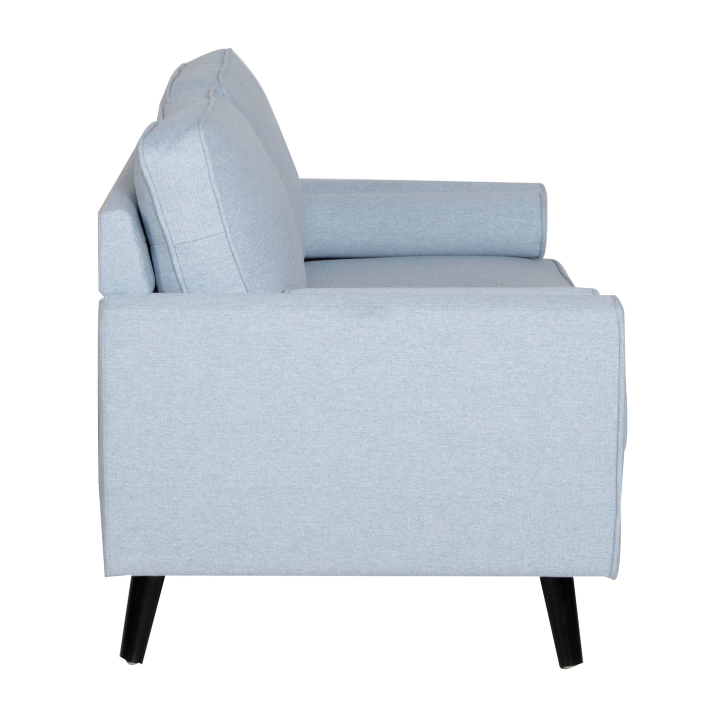 Lexi 2 Seater Sofa Fabric Uplholstered Lounge Couch - Light Blue - Cosy Abode