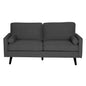 Lexi 2.5 Seater Sofa Fabric Uplholstered Lounge Couch - Dark Grey - Cosy Abode
