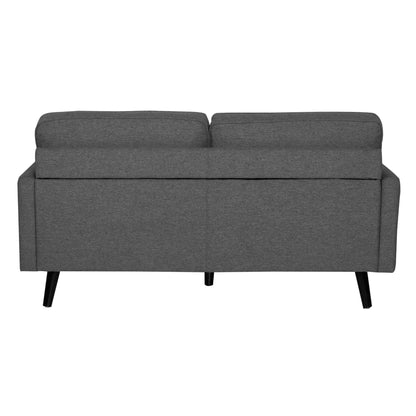 Lexi 2.5 Seater Sofa Fabric Uplholstered Lounge Couch - Dark Grey - Cosy Abode