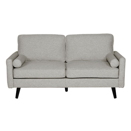 Lexi 2 + 2.5 Seater Sofa Set Fabric Uplholstered Lounge Couch - Light Grey - Cosy Abode