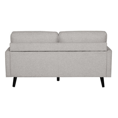 Lexi 2 + 2.5 Seater Sofa Set Fabric Uplholstered Lounge Couch - Light Grey - Cosy Abode