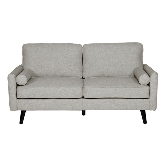 Lexi 2.5 Seater Sofa Fabric Uplholstered Lounge Couch - Light Grey - Cosy Abode