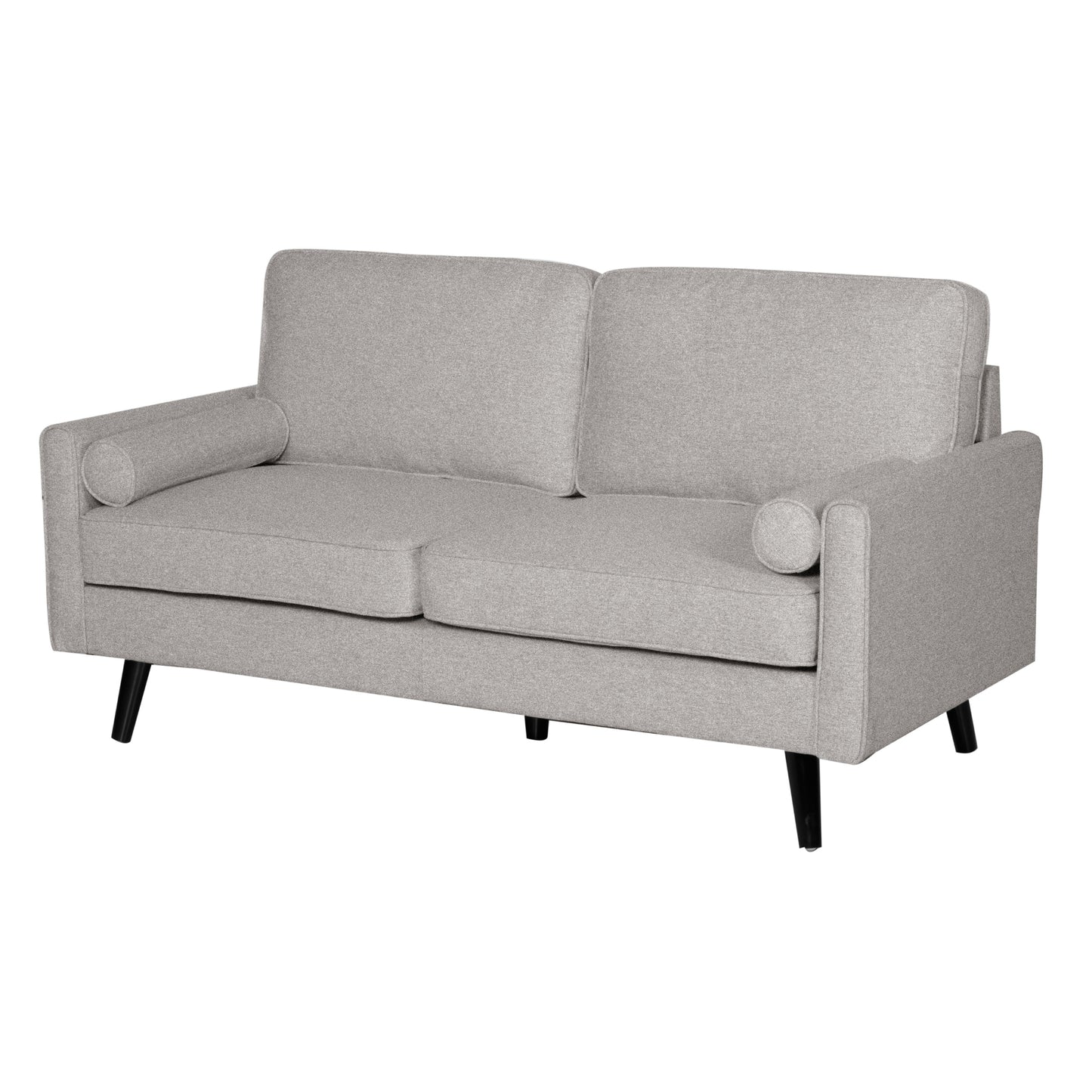 Lexi 2.5 Seater Sofa Fabric Uplholstered Lounge Couch - Light Grey - Cosy Abode
