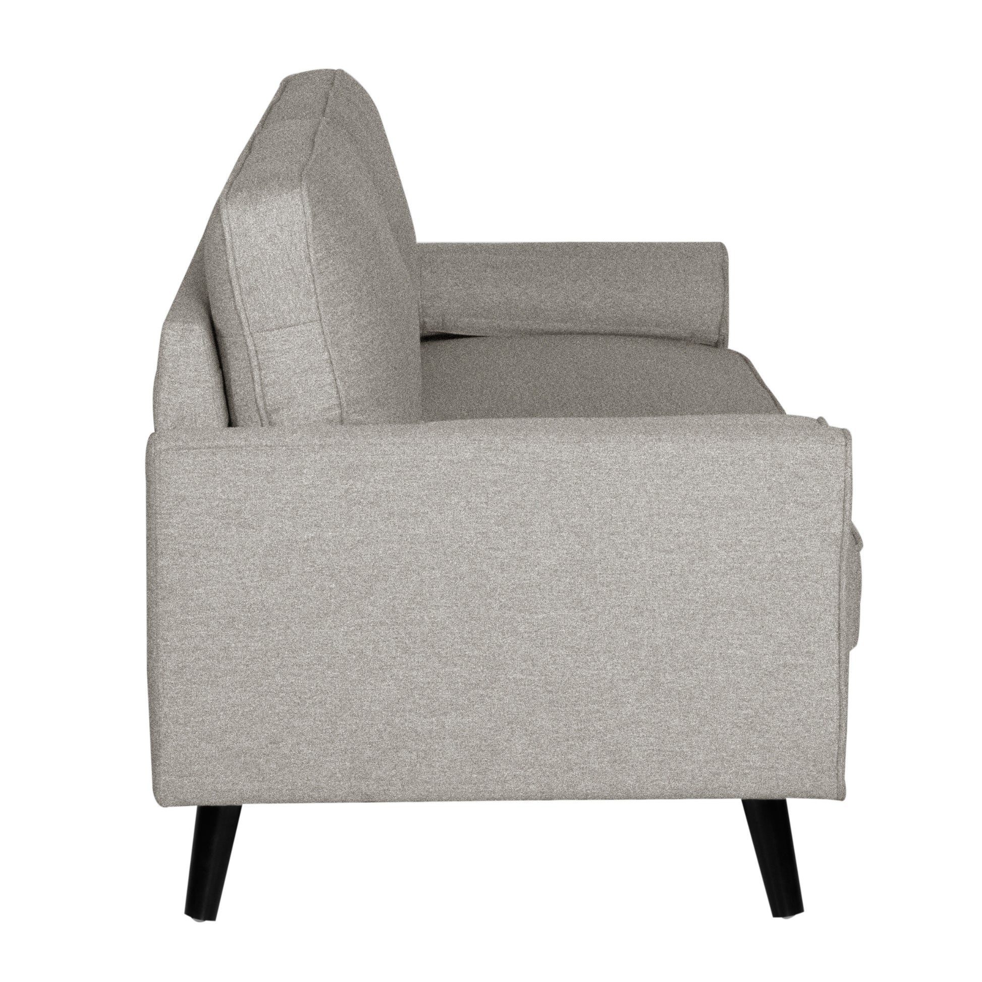 Lexi 2.5 Seater Sofa Fabric Uplholstered Lounge Couch - Light Grey - Cosy Abode