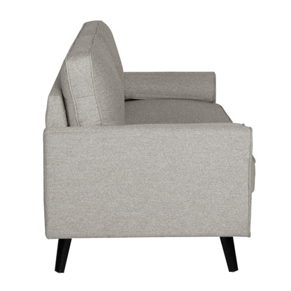 Lexi 2.5 Seater Sofa Fabric Uplholstered Lounge Couch - Light Grey - Cosy Abode