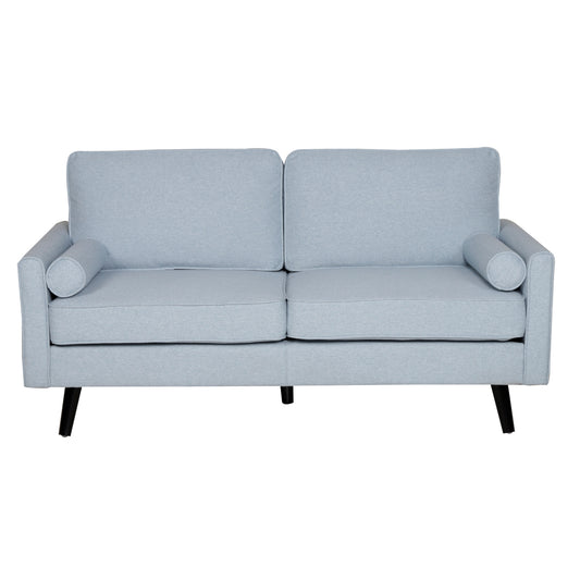 Lexi 2.5 Seater Sofa Fabric Uplholstered Lounge Couch - Light Blue - Cosy Abode