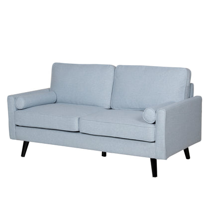 Lexi 2.5 Seater Sofa Fabric Uplholstered Lounge Couch - Light Blue - Cosy Abode