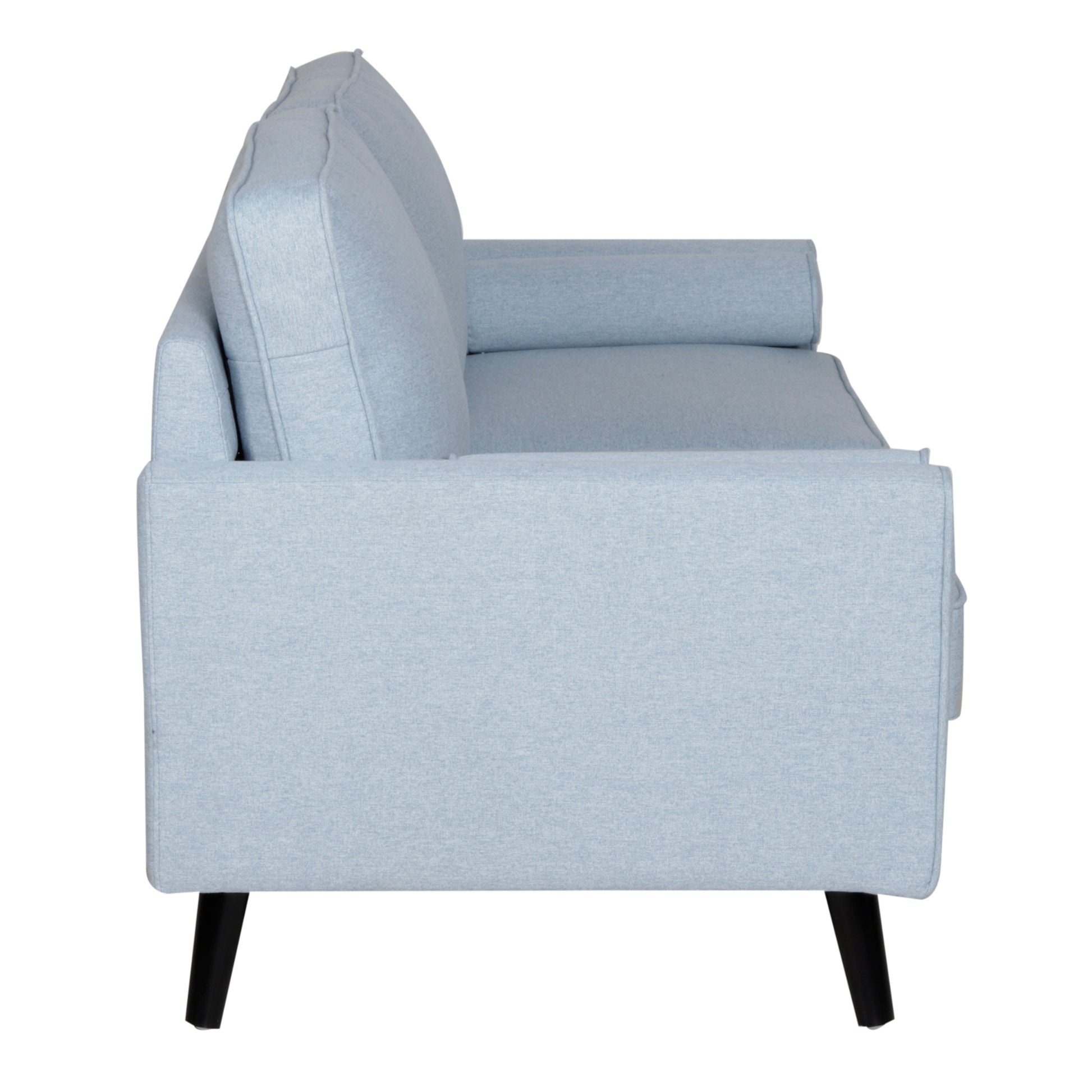 Lexi 2.5 Seater Sofa Fabric Uplholstered Lounge Couch - Light Blue - Cosy Abode