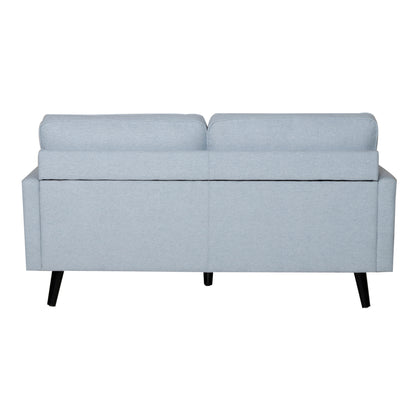 Lexi 2.5 Seater Sofa Fabric Uplholstered Lounge Couch - Light Blue - Cosy Abode