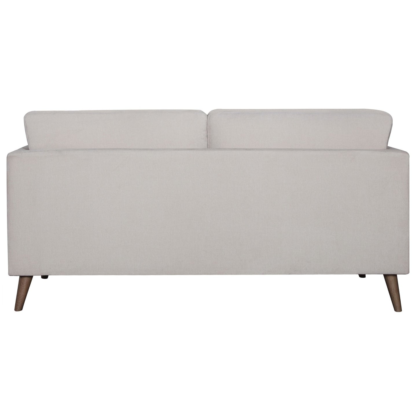 Nooa 2 Seater Sofa Fabric Uplholstered Lounge Couch - Stone - Cosy Abode