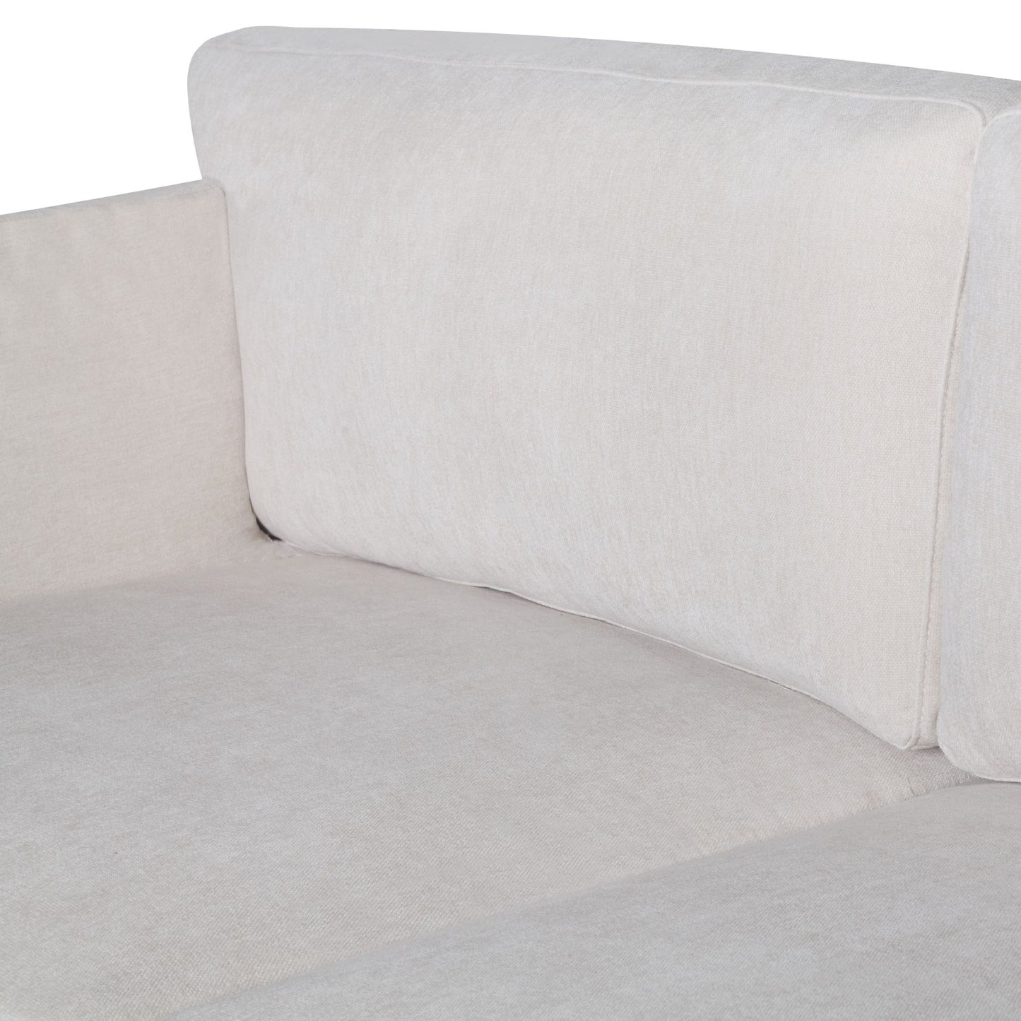 Nooa 2 Seater Sofa Fabric Uplholstered Lounge Couch - Stone - Cosy Abode