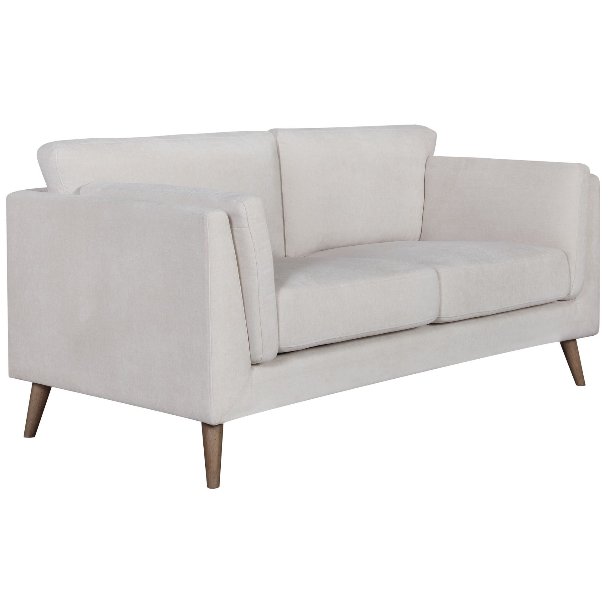 Nooa 2 + 3 Seater Sofa Set Fabric Uplholstered Lounge Couch - Stone - Cosy Abode