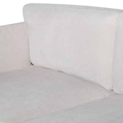 Nooa 2 + 3 Seater Sofa Set Fabric Uplholstered Lounge Couch - Stone - Cosy Abode