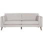 Nooa 3 Seater Sofa Fabric Uplholstered Lounge Couch - Stone - Cosy Abode