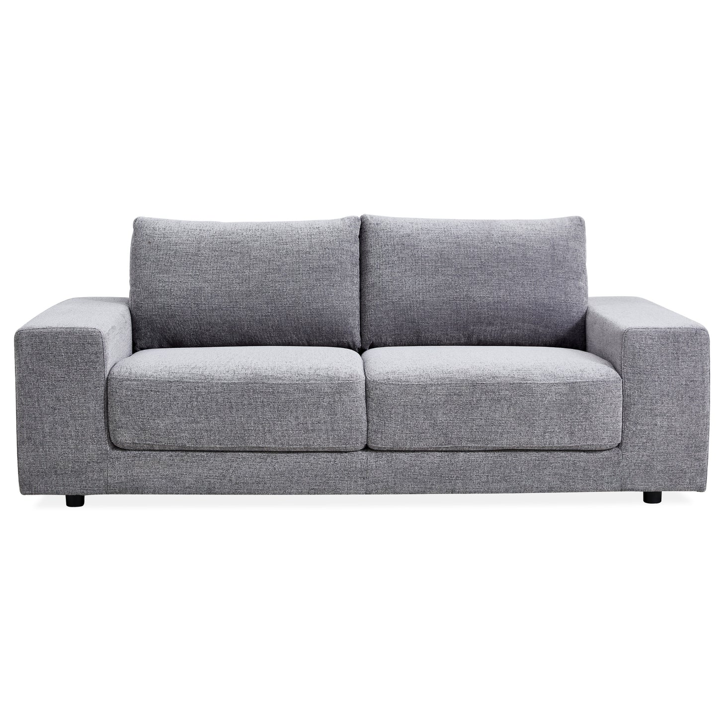 Eliana 3 Seater Sofa Fabric Uplholstered Lounge Couch - Fog - Cosy Abode