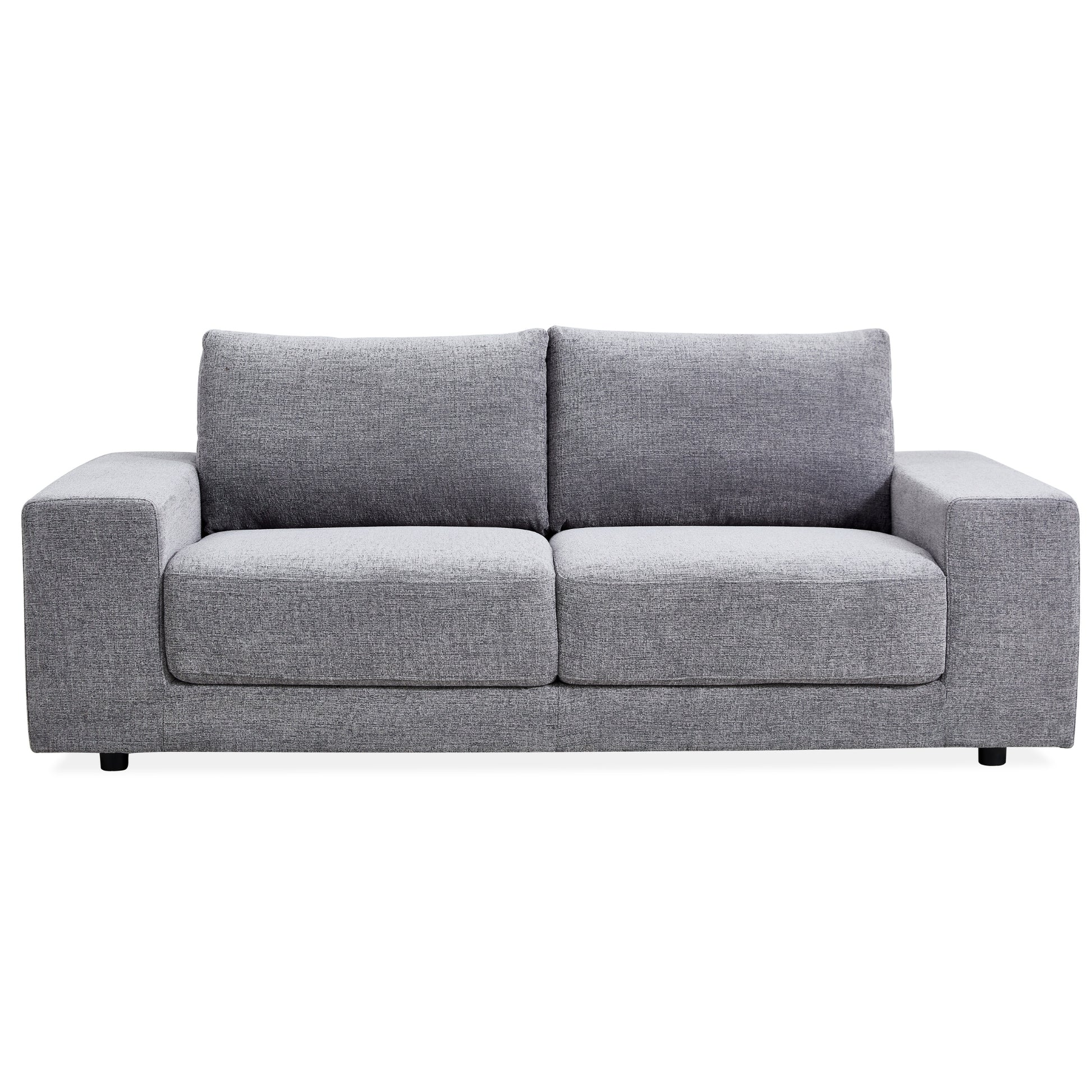 Eliana 3 Seater Sofa Fabric Uplholstered Lounge Couch - Fog - Cosy Abode