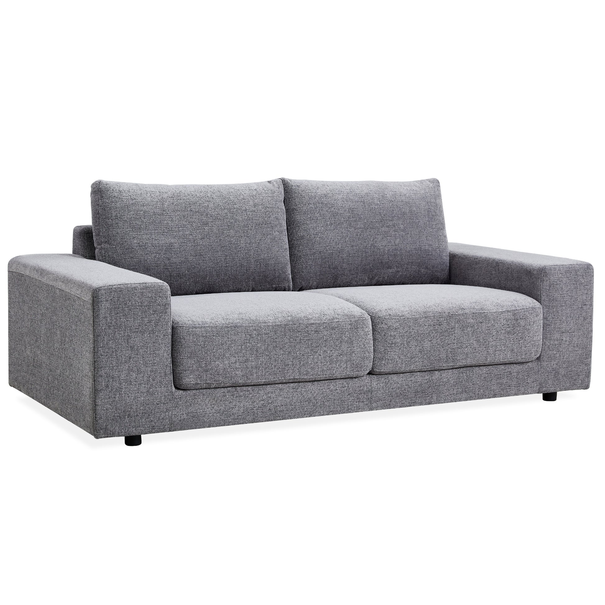 Eliana 3 Seater Sofa Fabric Uplholstered Lounge Couch - Fog - Cosy Abode